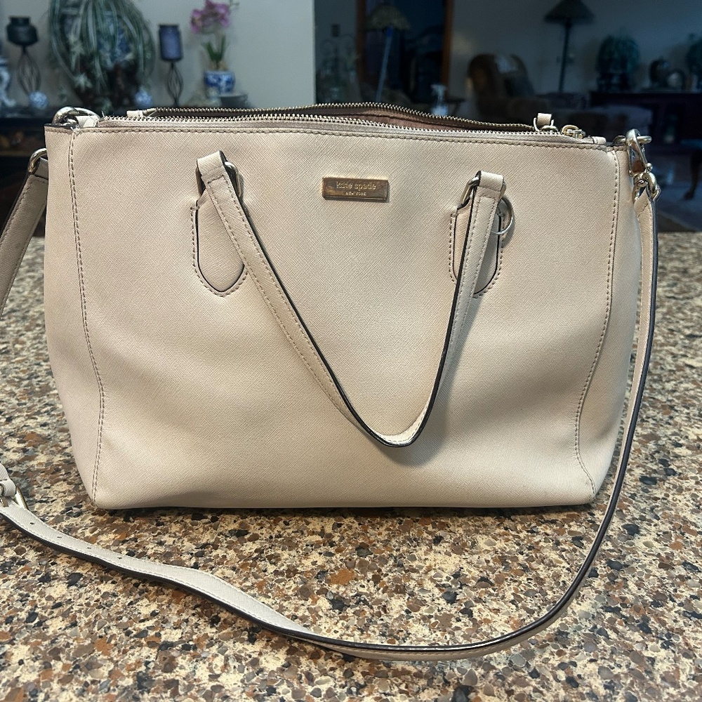 Kate Spade Cream Leather Handbag